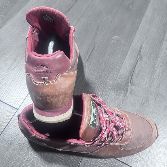 LL Bean Katahdin Store Hiking Shoes‎ Mens 12 Medium Brown Leather Nylon Waterers - Picture 5 of 10